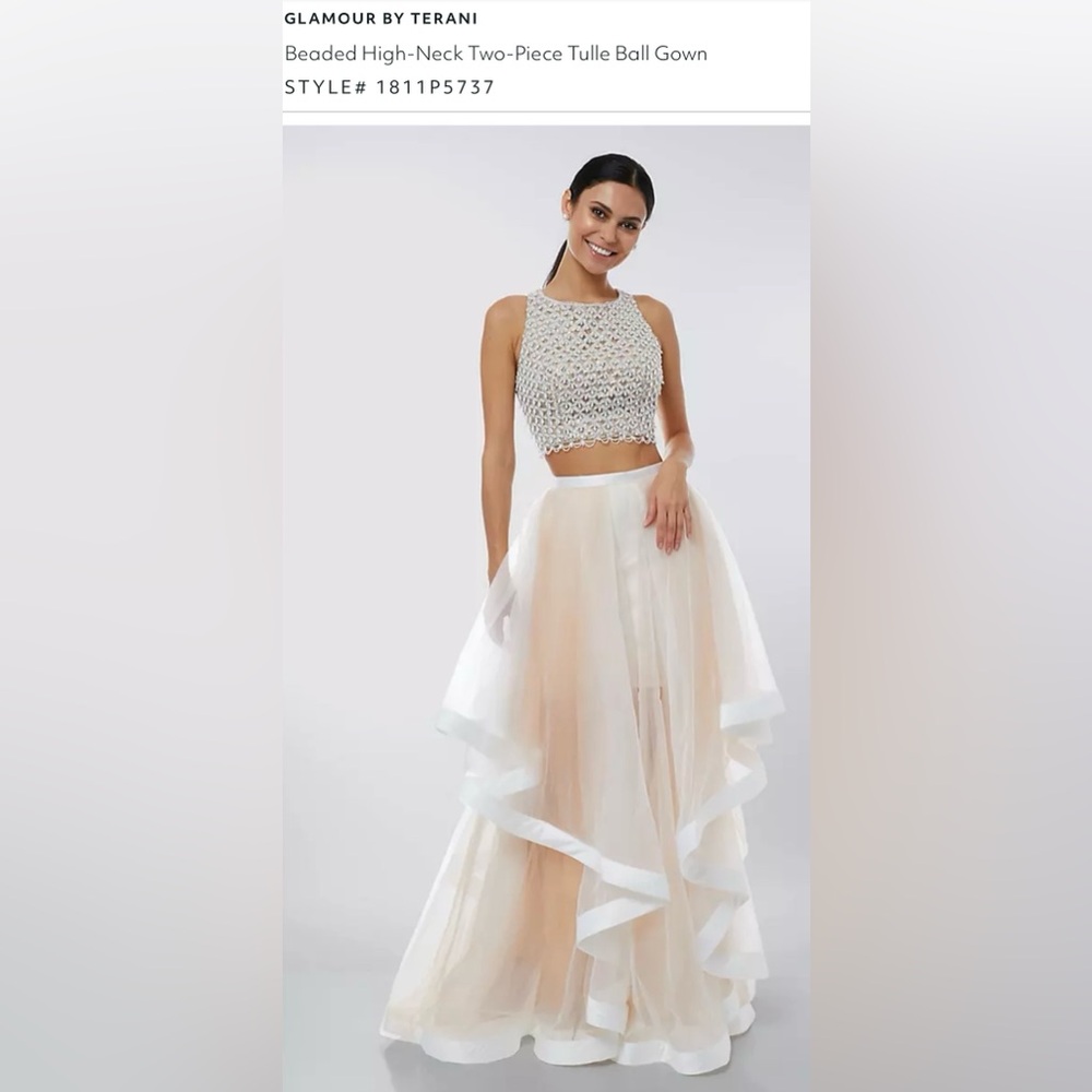 NWOT! Beaded 2-Piece Tulle ball gown wedding dress!